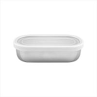 Pote Aço Inox 16X8 Marm.0,45L Com Tp - 1