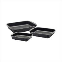 Jogo de Assadeiras com Revestimento Interno Antiaderente Grafite Tramontina - 1