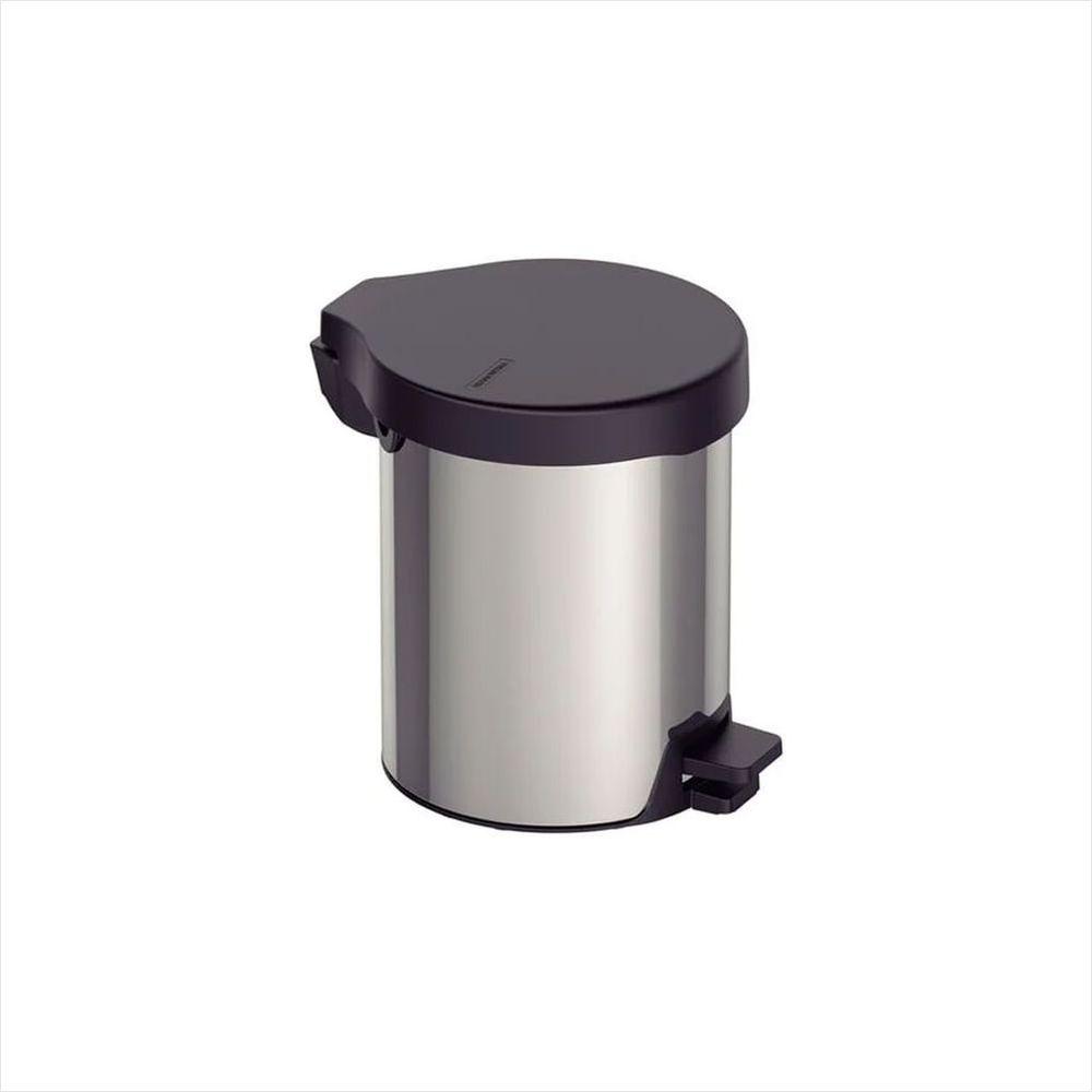 Lixeira Inox Com Pedal New 5L Tramontina - 1