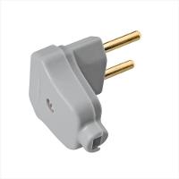 Plugue Angular 2P 10A/250V Cinza - 1