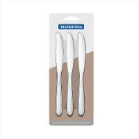 Jogo de Faca Sobremesa Aço Inox 3 Peças - 1