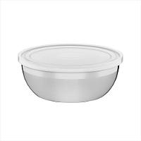 Pote Redondo Aço Inox Com Tampa - 1