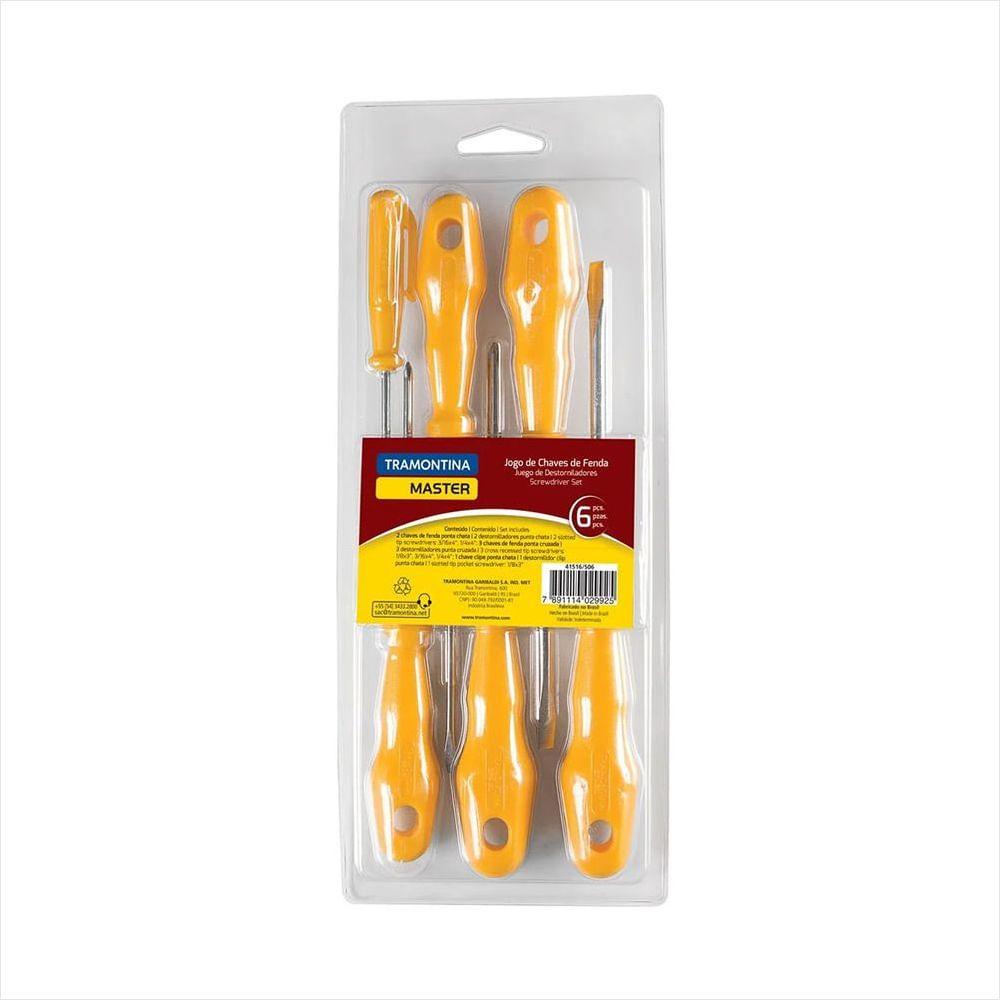 Jogo de Chaves de Fenda 6 Peças Tramontina - 1