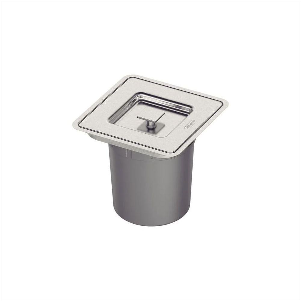 Lixeira Inox de Embutir Clean Square 5L Tramontina - 1