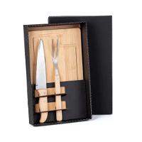 Kit Para Churrasco em Bambu e Madeira Welf - 1