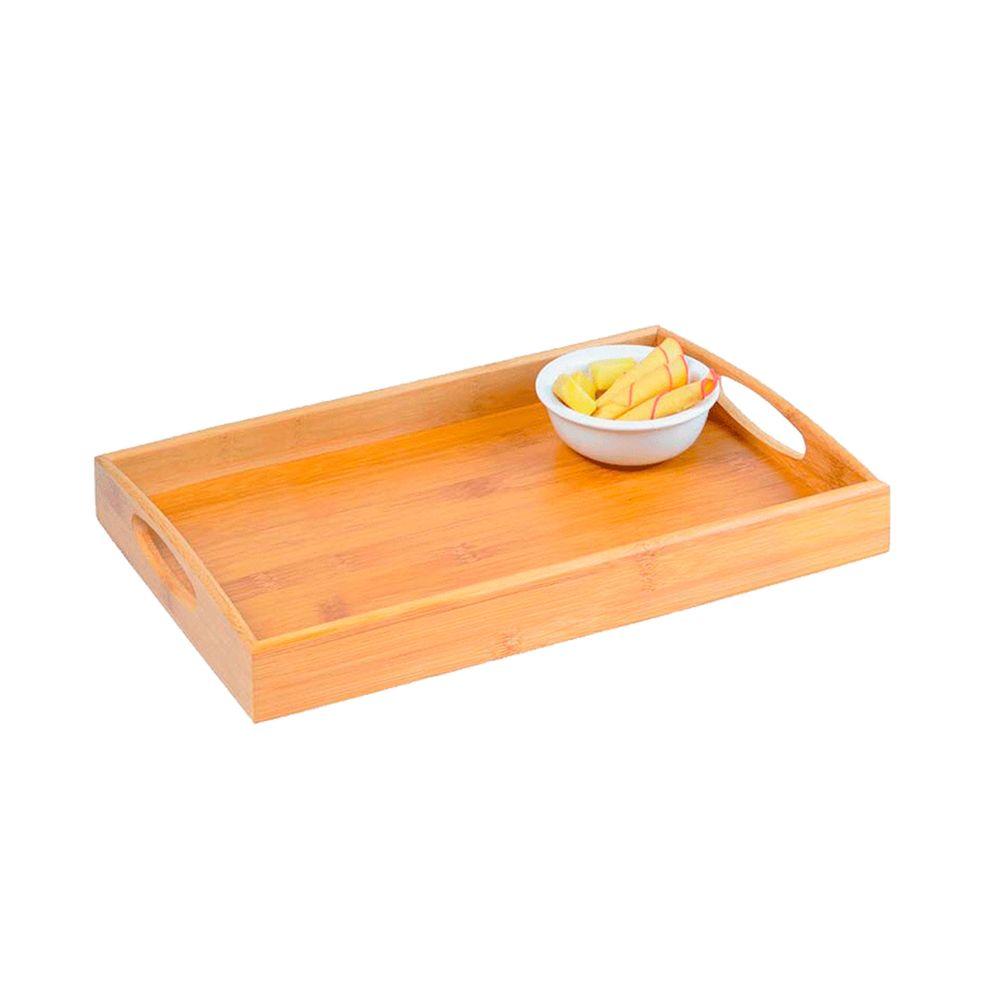 Bandeja Para Servir Em Bambu - 35 Cm Welf - 1