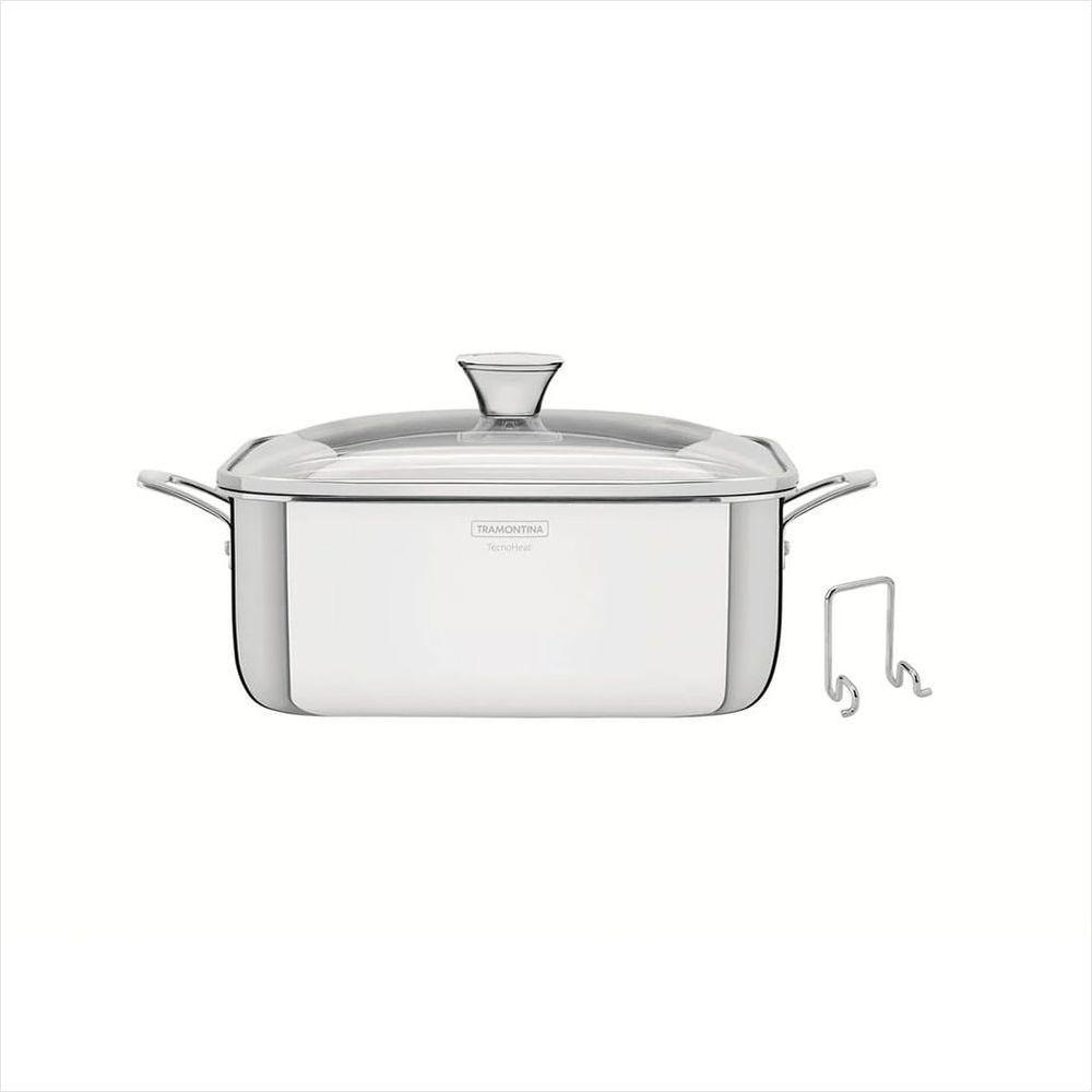 Caçarola Grano Quadrada em Aço Inox Tramontina - 1