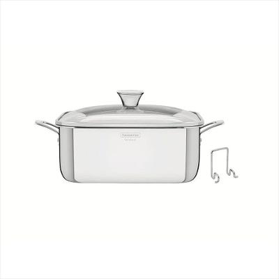 Caçarola Grano Quadrada em Aço Inox Tramontina