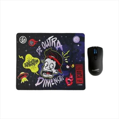 Combo Mouse e Mousepad OEX Teen Enaldinho MC106 Preto