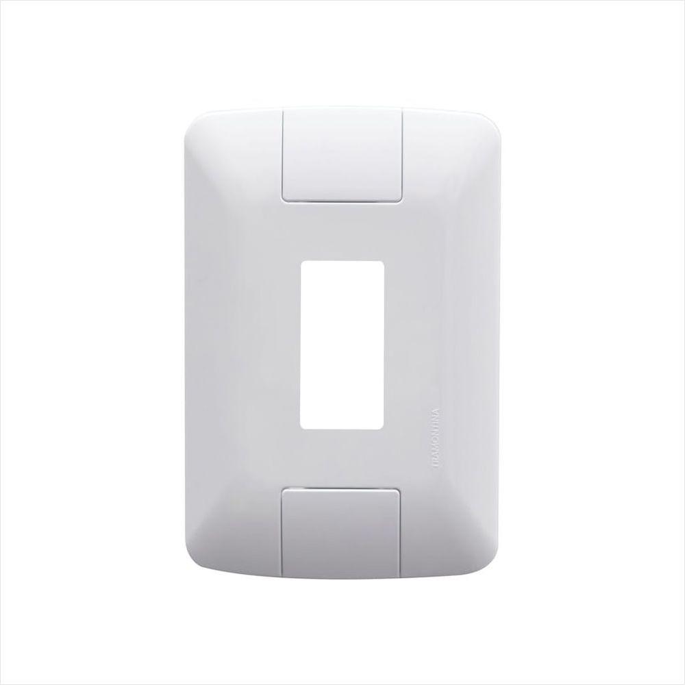 Placa 1P Vertical 4X2 Aria Branca - 1