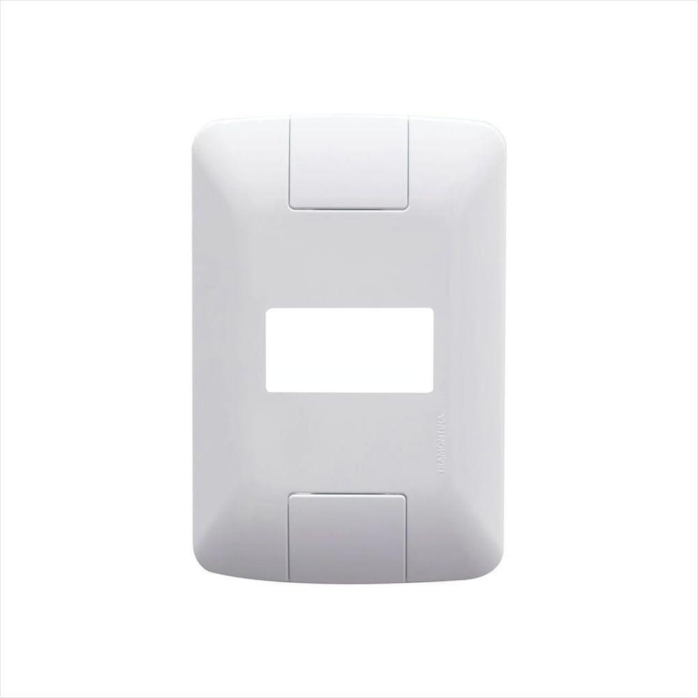 Placa 4X2 1P Horizontal Aria Branca - 1