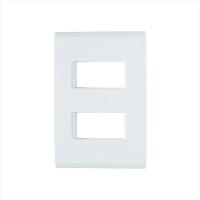 Placa 4X2 2P Afastadas Liz Branca - 1