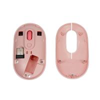 Mouse Optico Retro Wireless E Bluetooth Rosa Ms604 OEX - 2