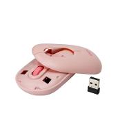 Mouse Optico Retro Wireless E Bluetooth Rosa Ms604 OEX - 5