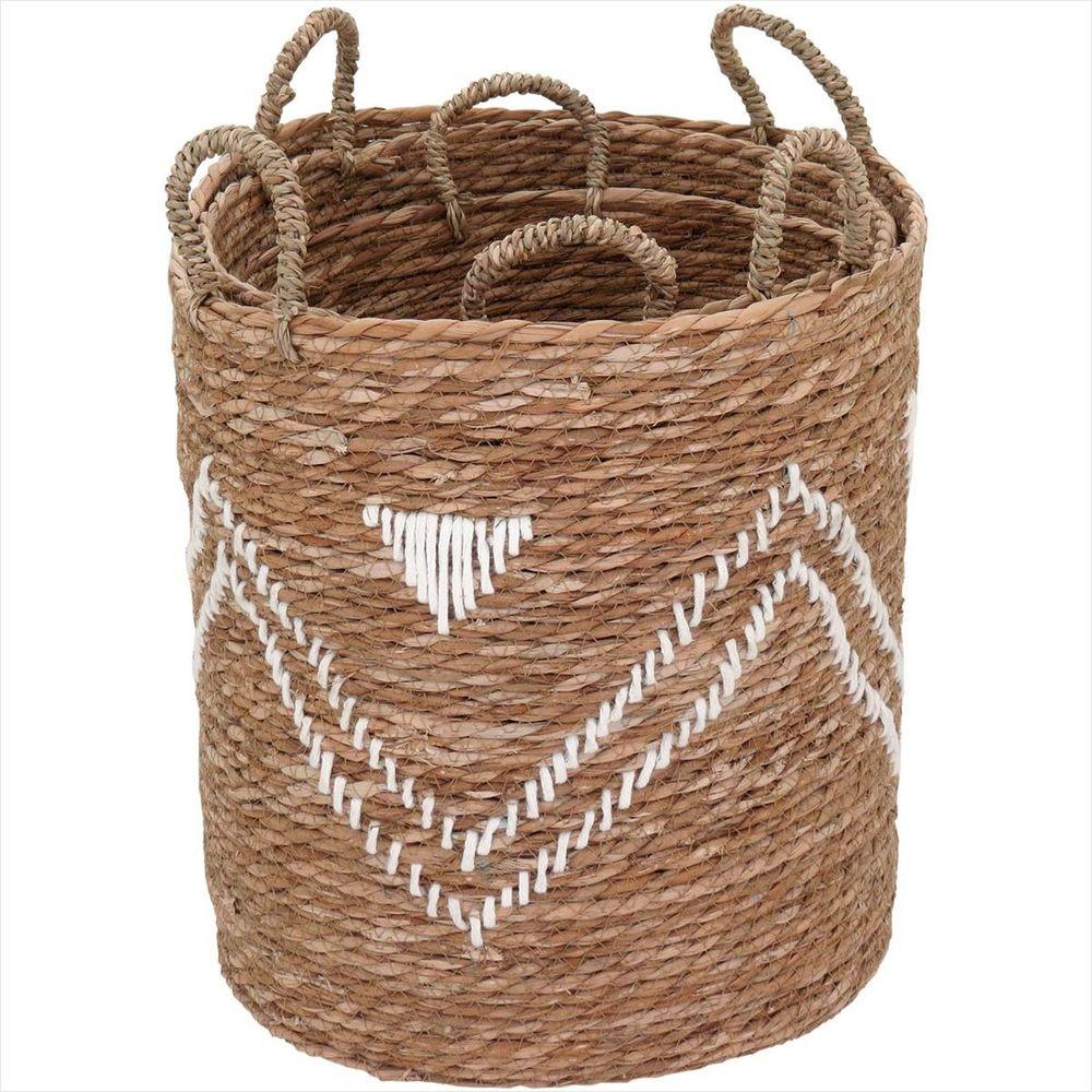 Cesta Fibra Natural 3 Peças GS - 6