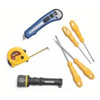 Kit De Ferramentas 7  Peças Trena Estilete Chaves Lanterna Tramontina - 1