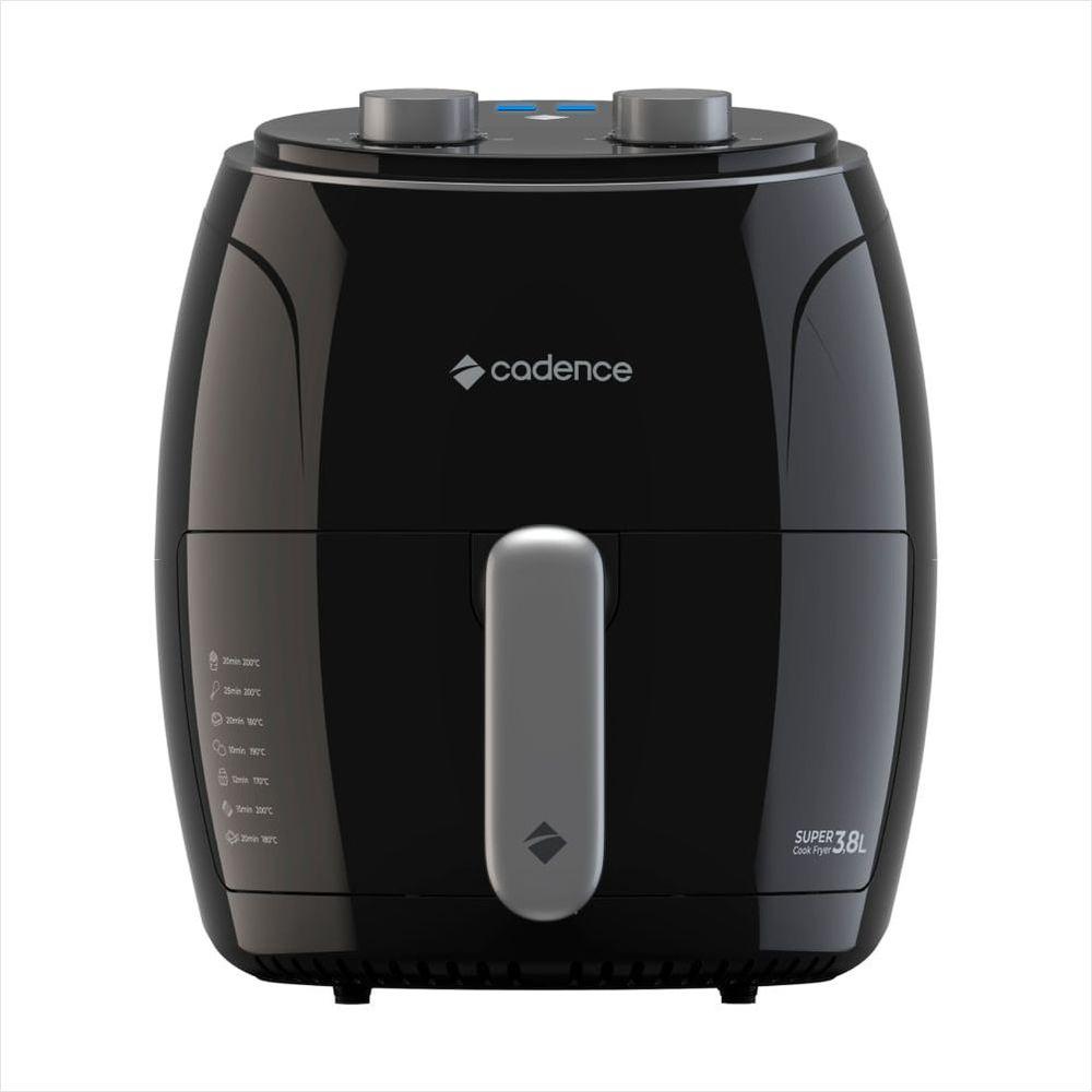Fritadeira sem Óleo Super Cook Fryer 3,8L Preta 220V Cadence - 1