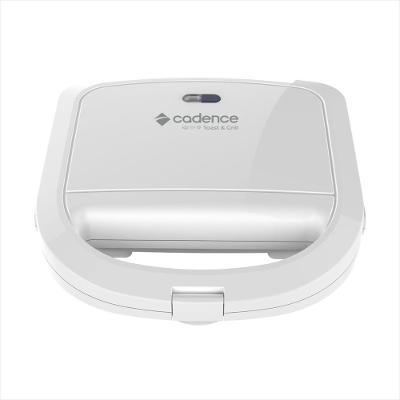 Sanduicheira Elétrica Toast & Grill Branca 127V Cadence