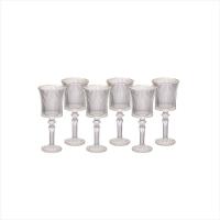 Taça Água e Vinho Graffiato com Borda Dourada 260Ml 6 Peças - 1