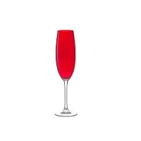 Taça de Cristal para Champanhe Gastro Vermelho 220 ml 6 Peças - 1