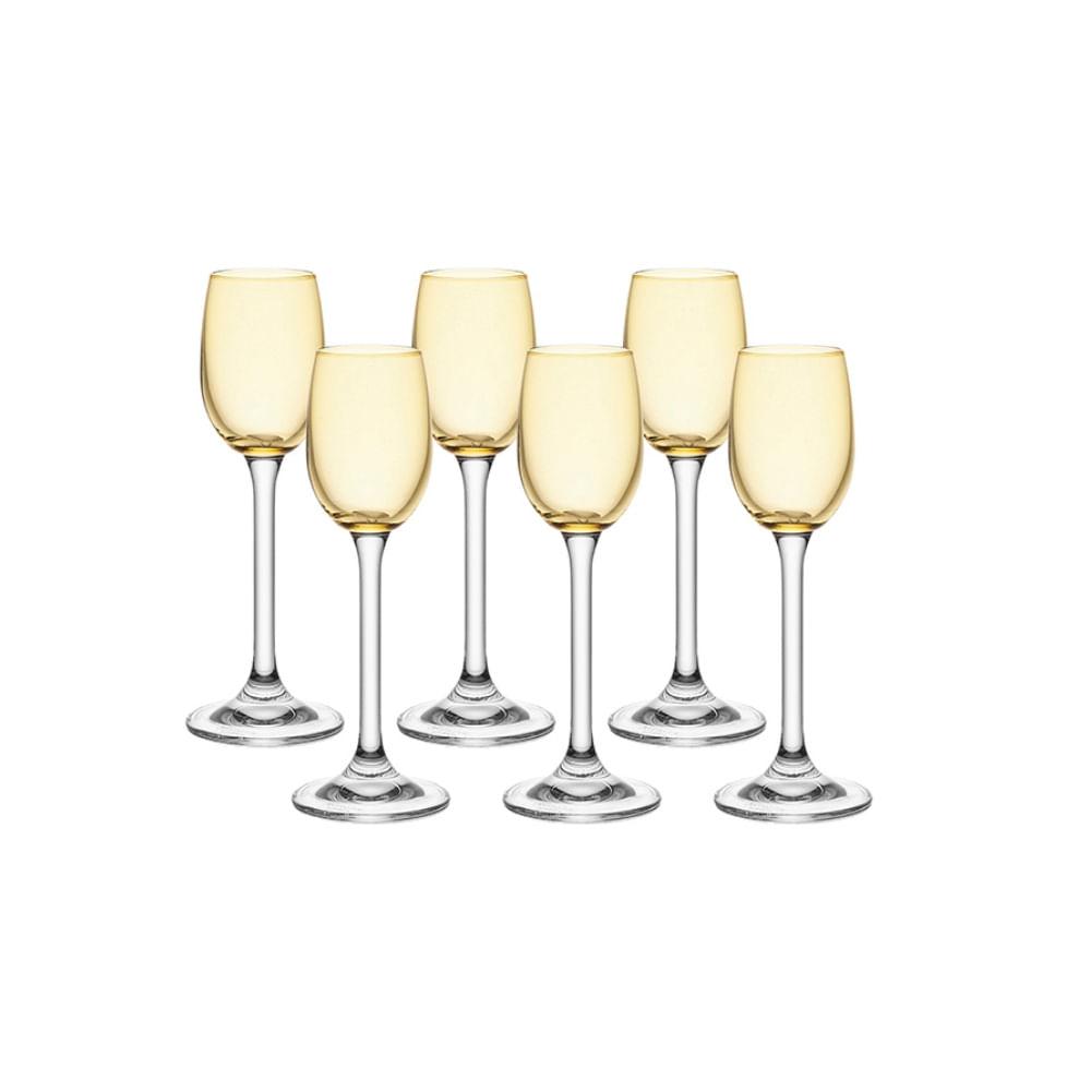 Taça de Cristal para Licor Gastro Âmbar 65 ml 6 Peças - 2