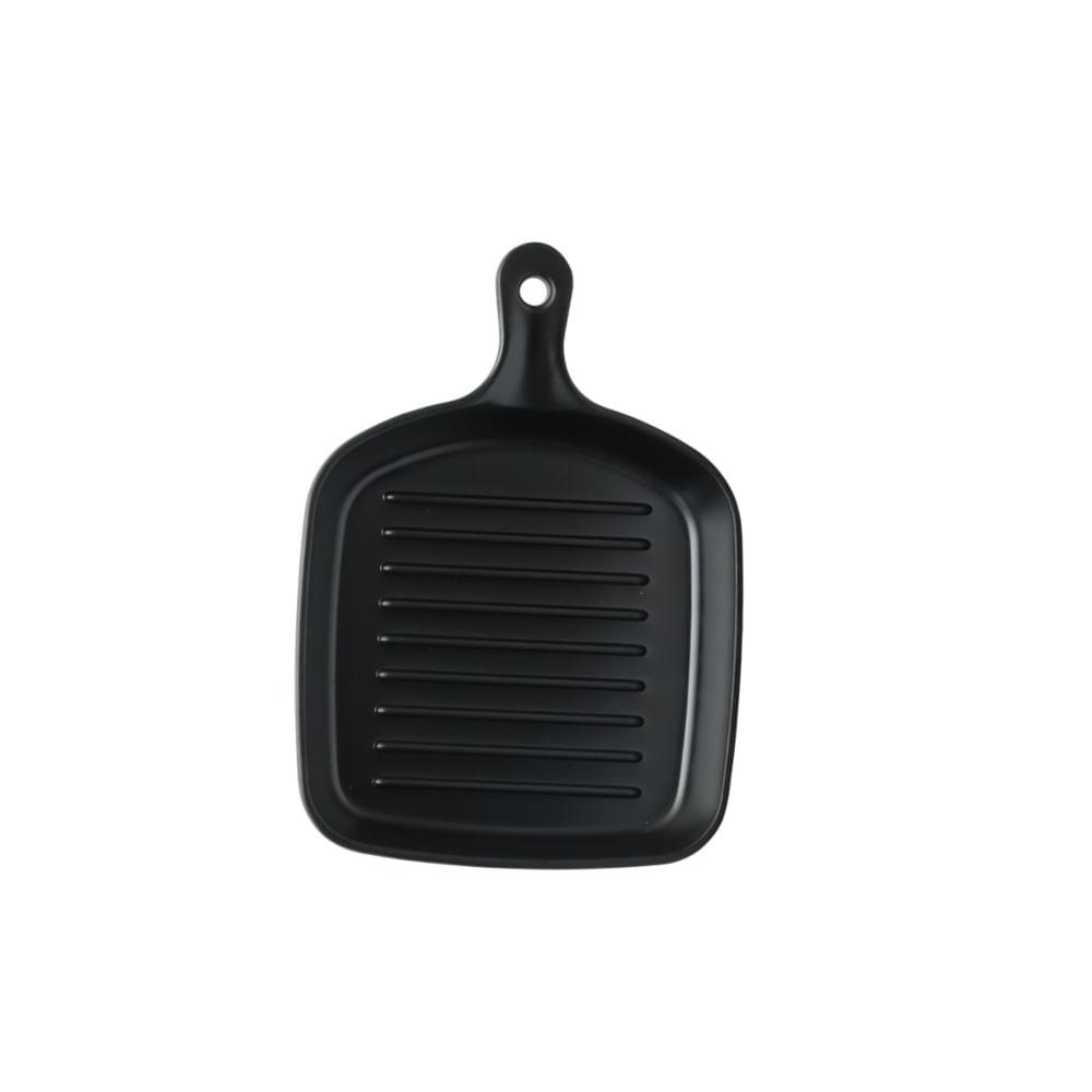 Frigideira para Servir de Melamina Preta 21X15,5 cm - 2