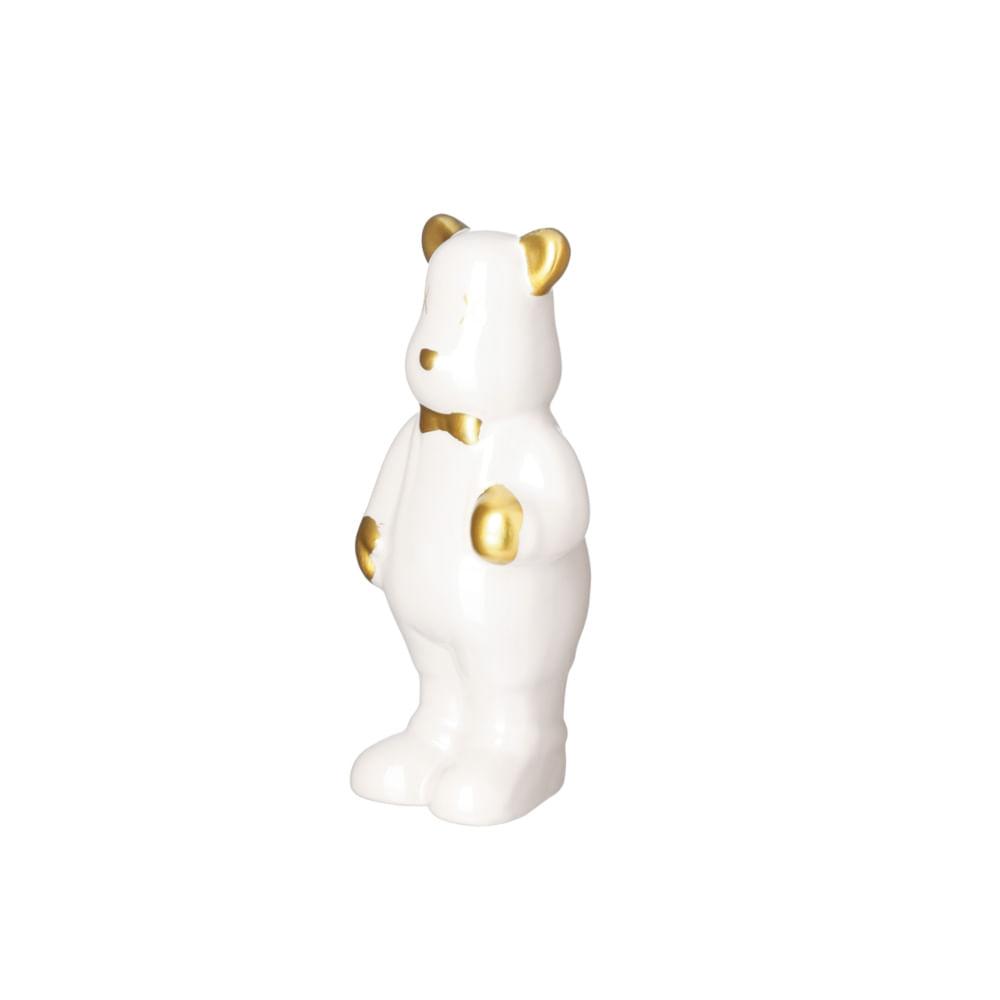 Figura Urso em Pé Branco 140Mm - 2