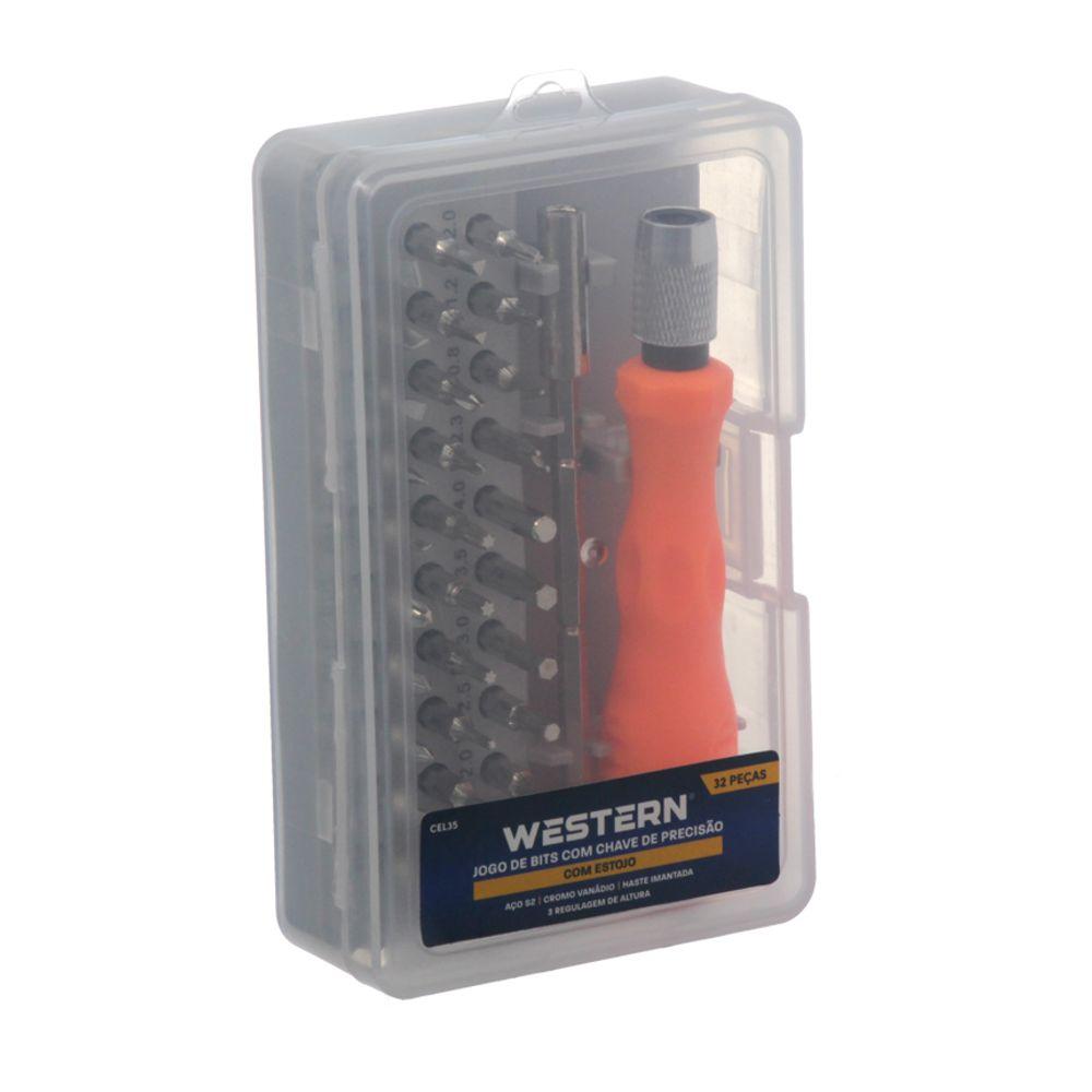 Jogo de Bits Com Chave de Precisão e Estojo 32 Peças - 3