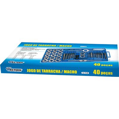 Tarraxa Macho/Femea 40 Peças