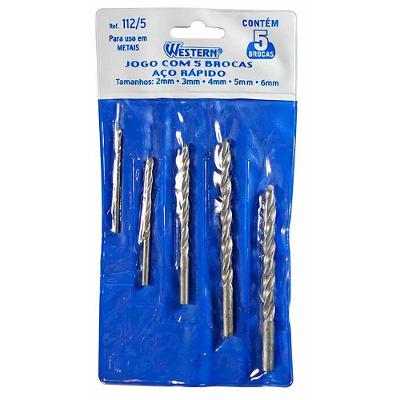 Broca Aco Rapido 2 A 6Mm 5 Peças