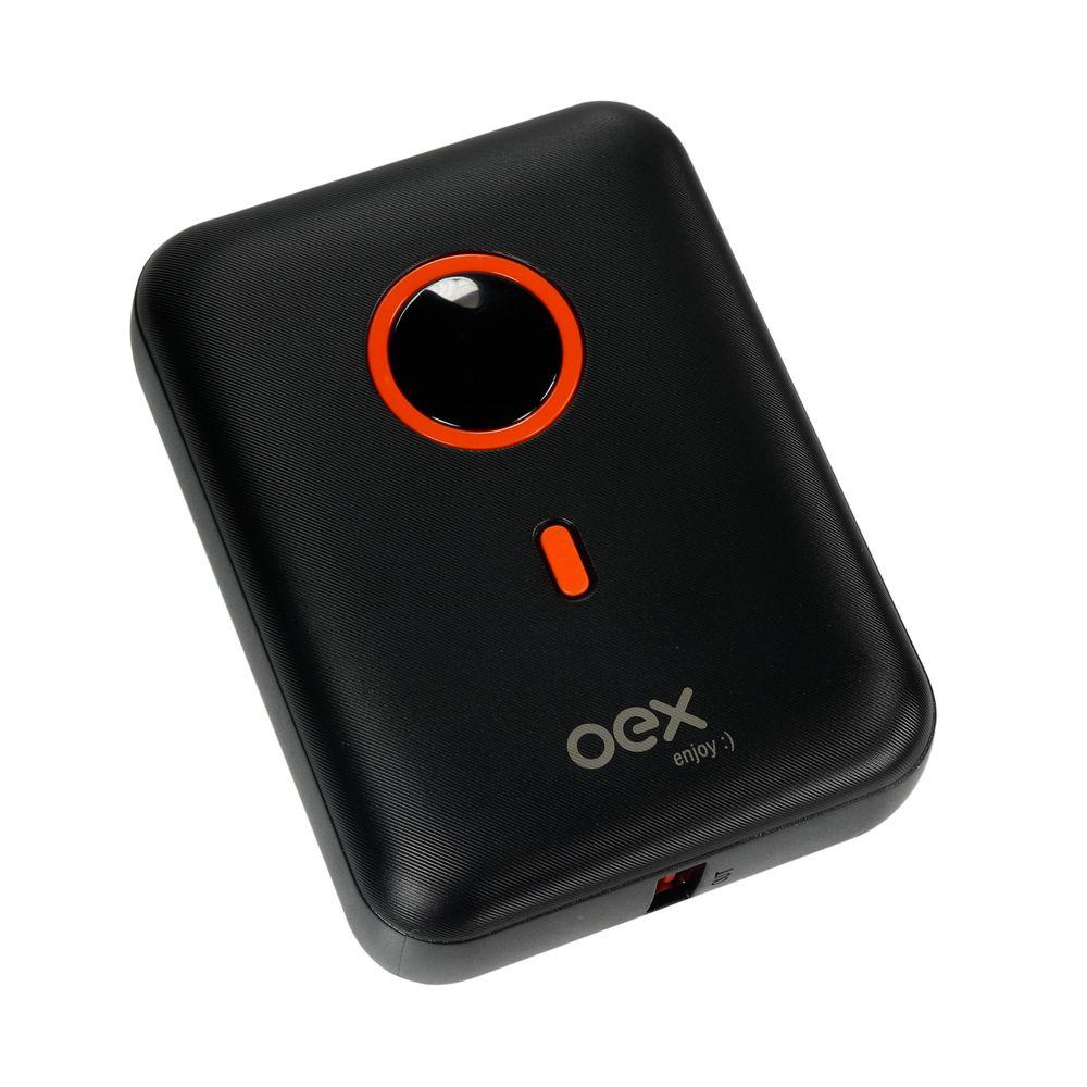 Carregador Portátil Power Bank Style 10.000Mah Preto OEX - 2