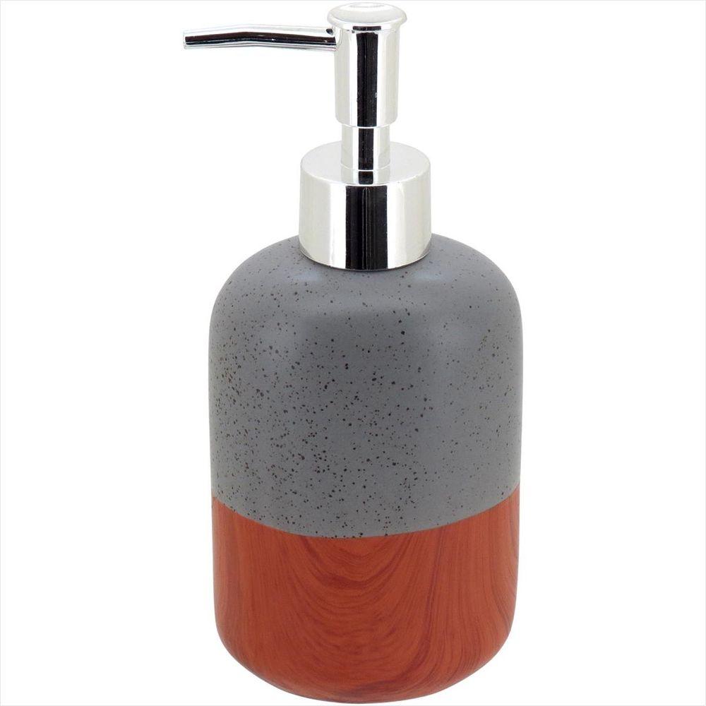 Jogo Banheiro Cerâmica Cinza 4 Peças GS - 2