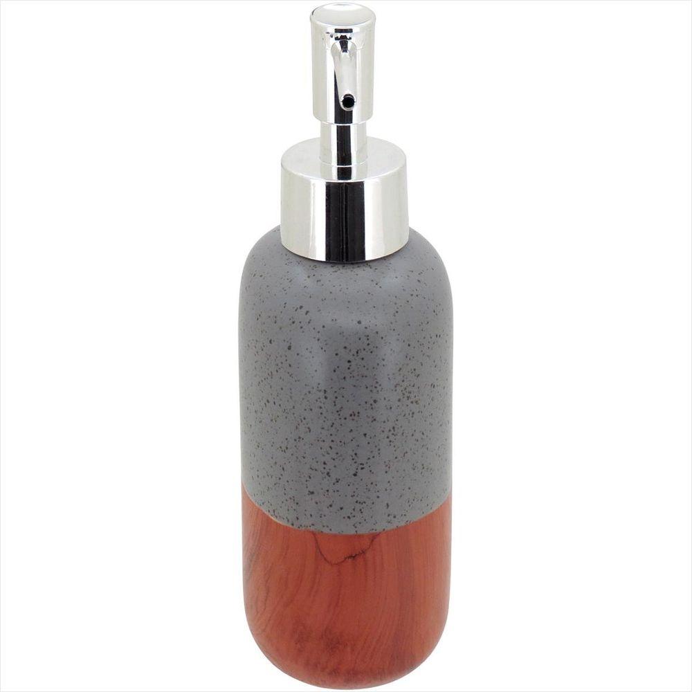 Jogo Banheiro Cerâmica Cinza 4 Peças GS - 6