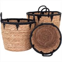 Cesta Fibra Natural 3 Peças 28x34x34cm GS - GS - 5