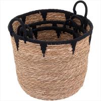 Cesta Fibra Natural 3 Peças 28x34x34cm GS - GS - 6
