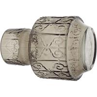 Vaso  Vidro Cinza 21x16x16Cm Gs - 2