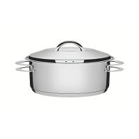 Caçarola Tramontina Solar Rasa Inox Fundo Triplo com Tampa 24cm 4,7L - 1