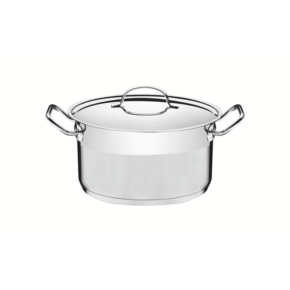 Caçarola Tramontina Professional Inox Com Tampa Detalhe Satinado 20cm 3,6L - 1
