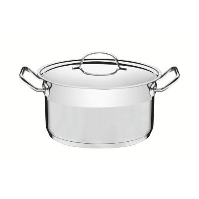 Caçarola Tramontina Professional Inox com Tampa Detalhe Satinado 24cm 6,1L