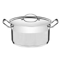 Caçarola Tramontina Professional Inox com Tampa Detalhe Satinado 24cm 6,1L - 3