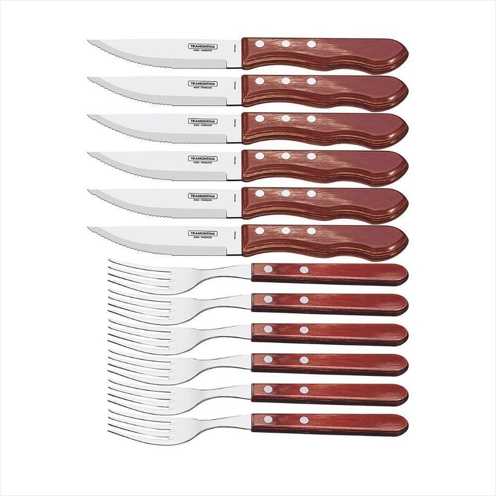 Jogo de Talheres Churrasco Tramontina Inox 12 Peças - 3