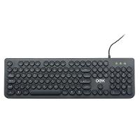Teclado Com Fio Oex Pop - Teclas Redondas Preto - 2