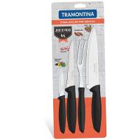 Jogo de Facas 4 peças cabo preto Tramontina - 1