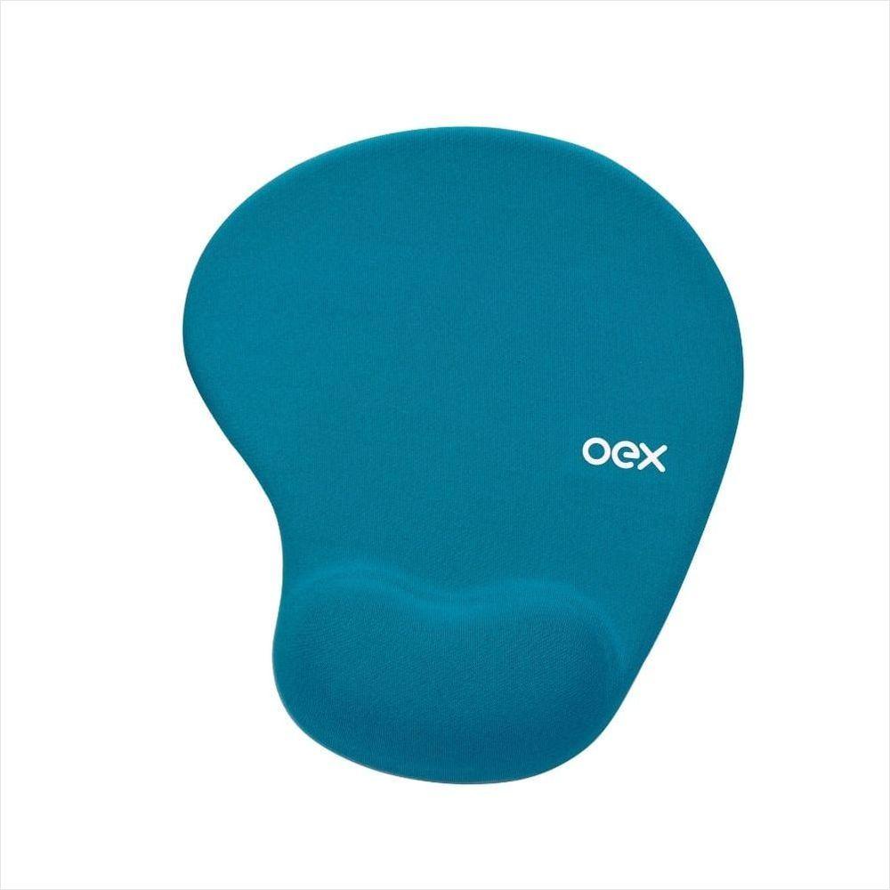 Mousepad Gel Oex Confort MP200 - Turquesa - 1