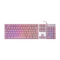 Teclado Gamer Pink Prismatic Tc205 - Abnt2 - Led Rainbow Rosa - 1