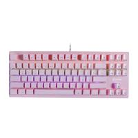 Teclado Mecânico Gamer Wolf Tc605 - Led Rainbow - Switch Outemu Brown- Abnt Pink - 1