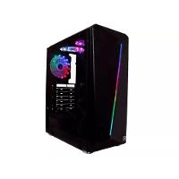 Gabinete Gamer , Atx 3 Coolers , Lateral Vidro, Frontal Iluminação Ajustavel Rgb Preto - 1