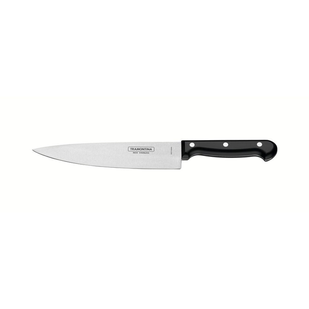 Faca Chef Inox 7 Ultracorte Preto Tramontina - 1