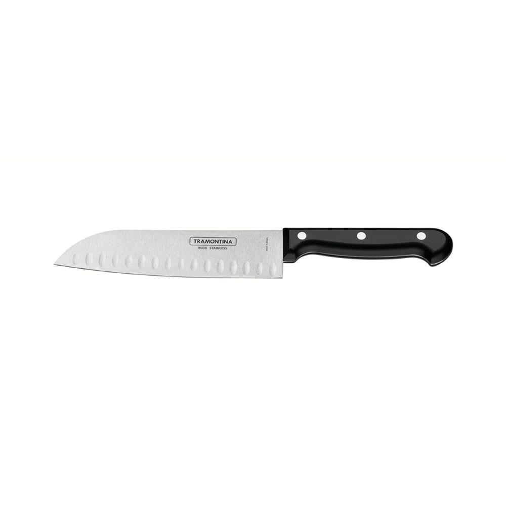 Faca Santoku Inox 7 Ultracorte Preto Tramontina - 1