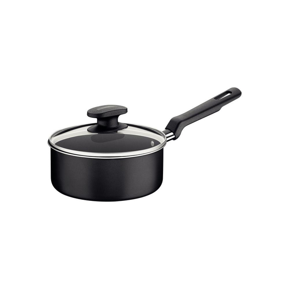 Panela Tramontina Loreto Antiaderente Tampa de Vidro 18cm 2L Grafite - 1